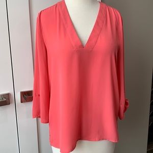 Coral top from Express